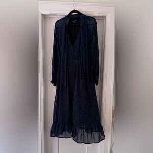 Blue Patterned Dynamite Dress